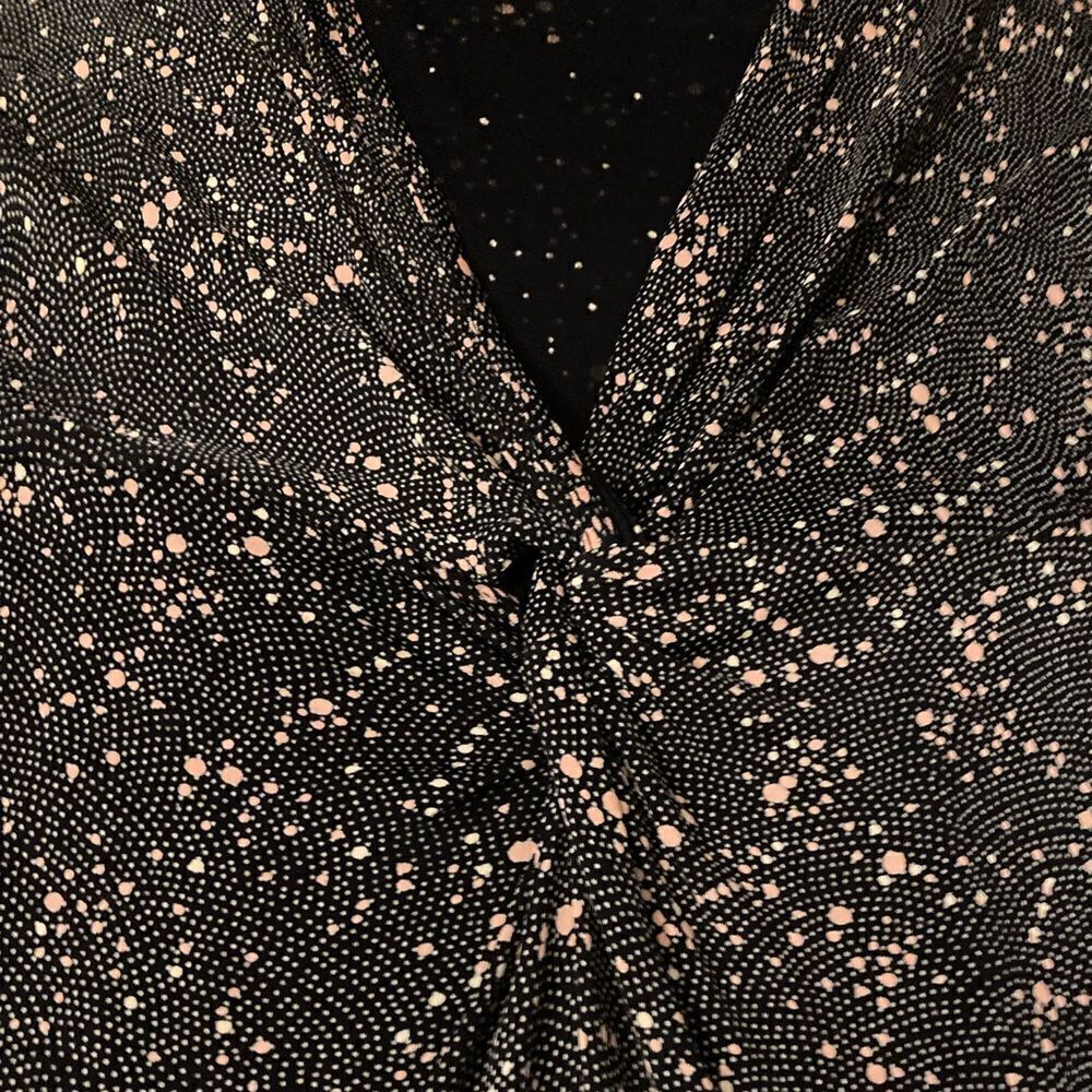 : : VINTAGE FREE PEOPLE Low Cut Polka Dot Cap Sleeve / Sleeveless Dress : : - Picture 3 of 16